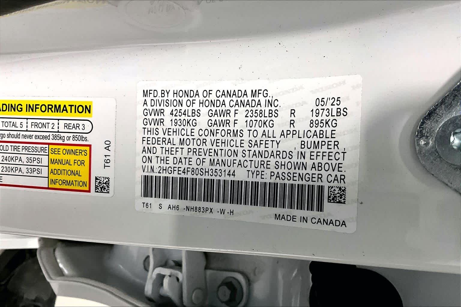 Thumbnail: 2025 Honda Civic - 19