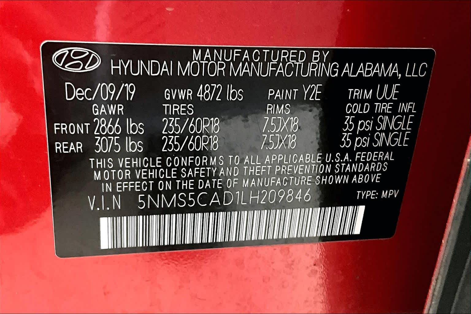 Thumbnail: 2020 Hyundai Santa Fe - 18