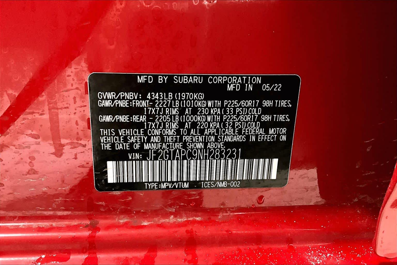 Thumbnail: 2022 Subaru Crosstrek - 17