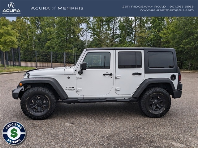 Used 2017 Jeep Wrangler Unlimited Sport with VIN 1C4BJWDGXHL539607 for sale in Memphis, TN