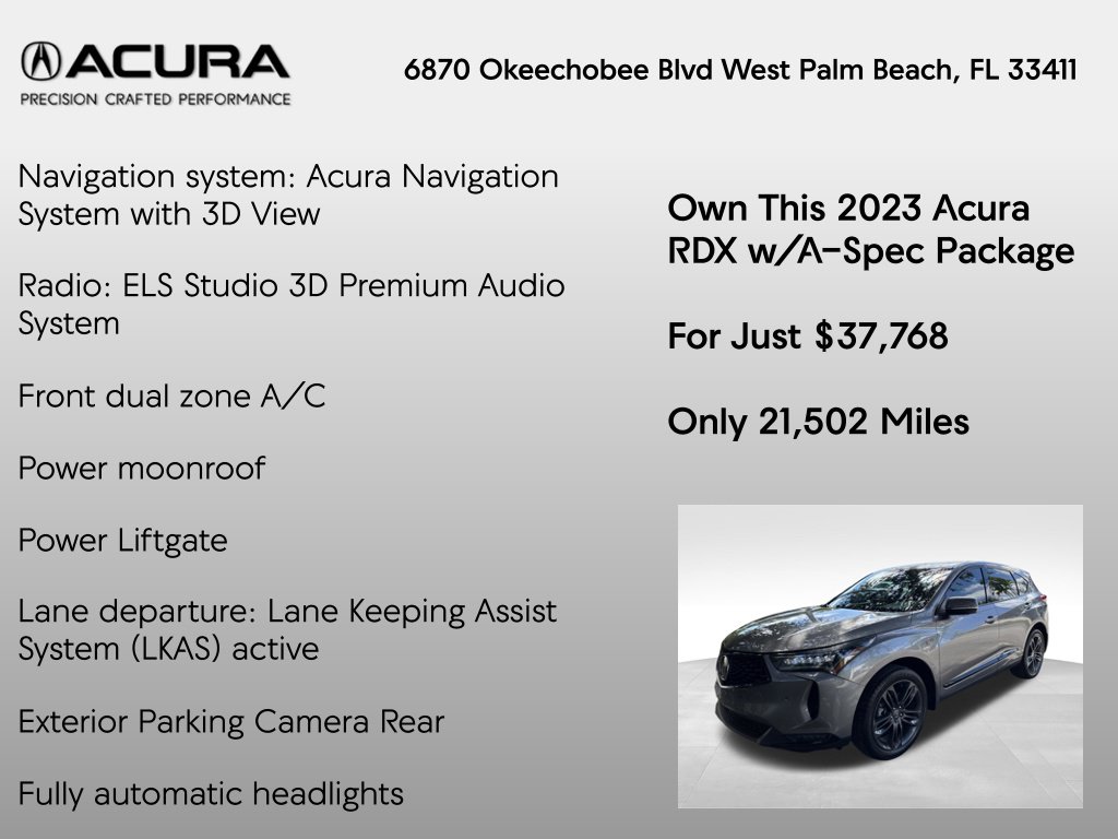 2023 Acura RDX A-Spec Package - Photo 14