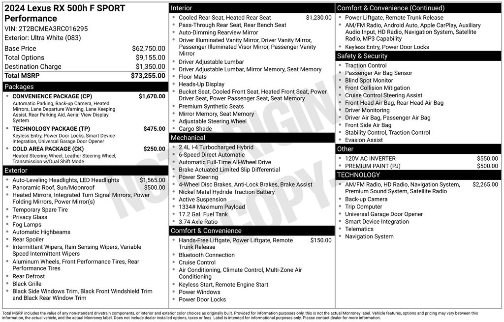 Thumbnail: 2024 Lexus RX - 36