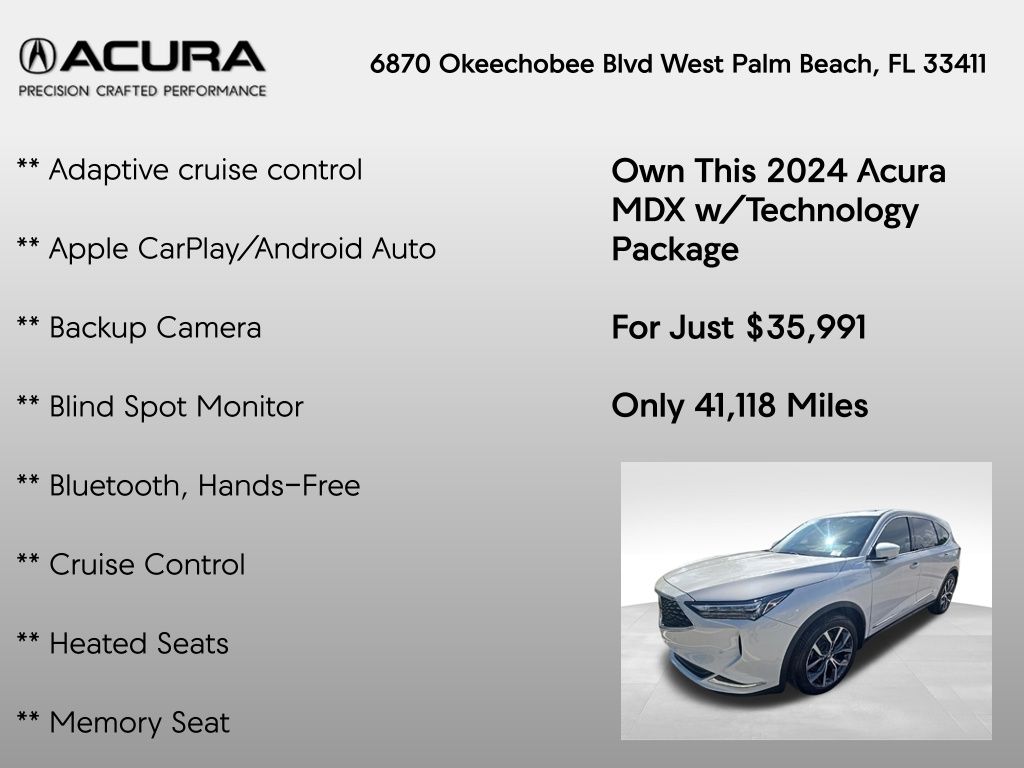 2024 Acura MDX Technology Package - Photo 7