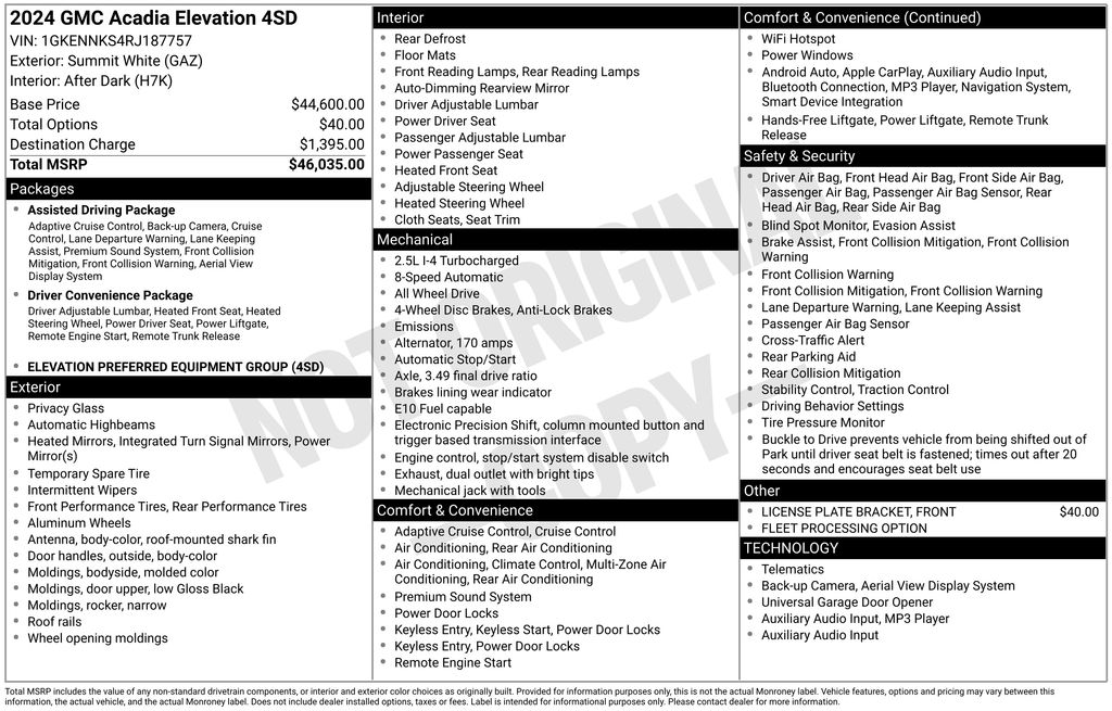 Thumbnail: 2024 GMC Acadia - 31