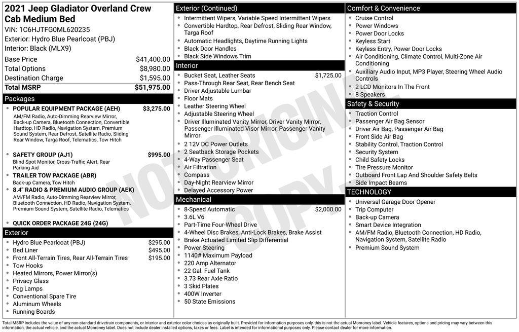 Thumbnail: 2021 Jeep Gladiator - 35