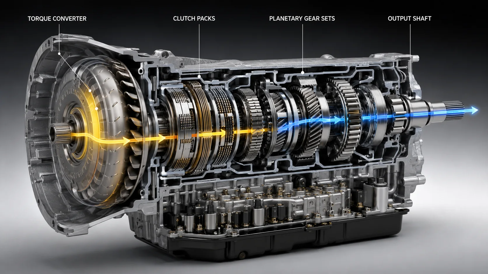 Acura transmission system rendering used as a supporting visual