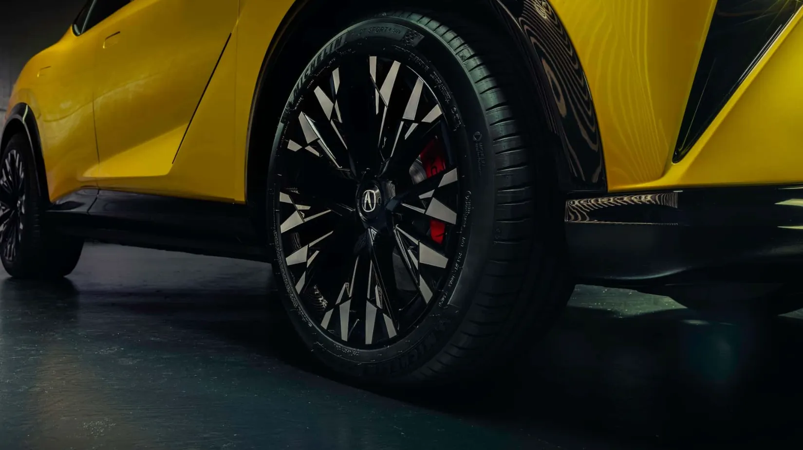 Detailed Acura RSX EV wheel and performance brake