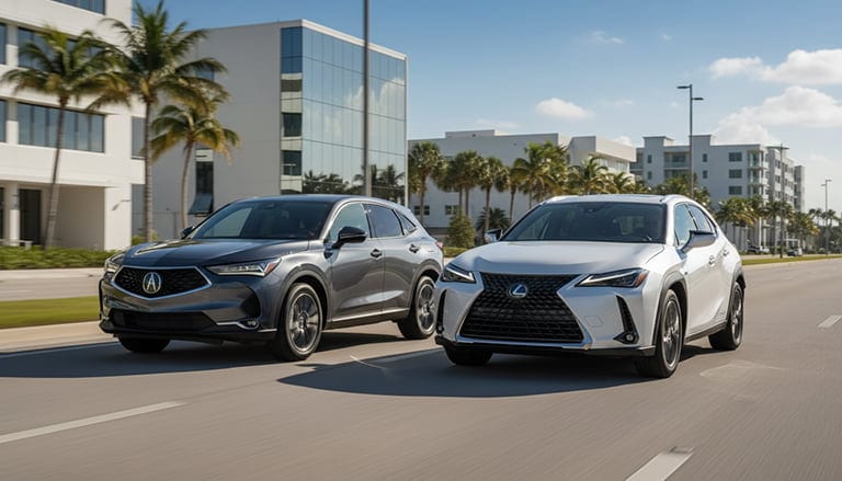 Acura ADX and Lexus UX 300h Compared for West Palm Beach area drivers.
