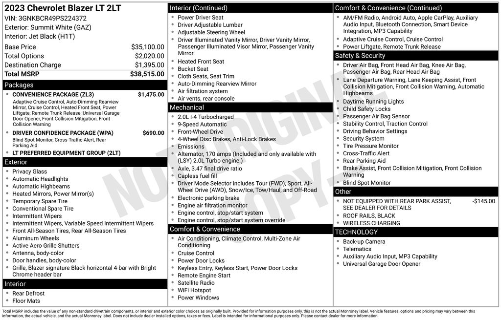 Thumbnail: 2023 Chevrolet Blazer - 36