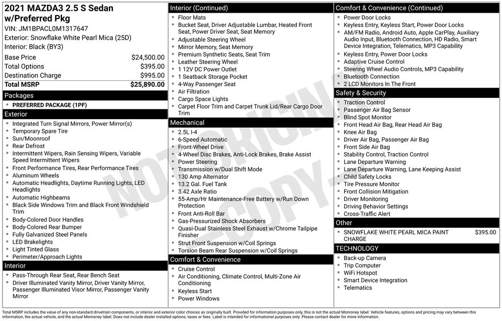 Thumbnail: 2021 Mazda Mazda3 - 34