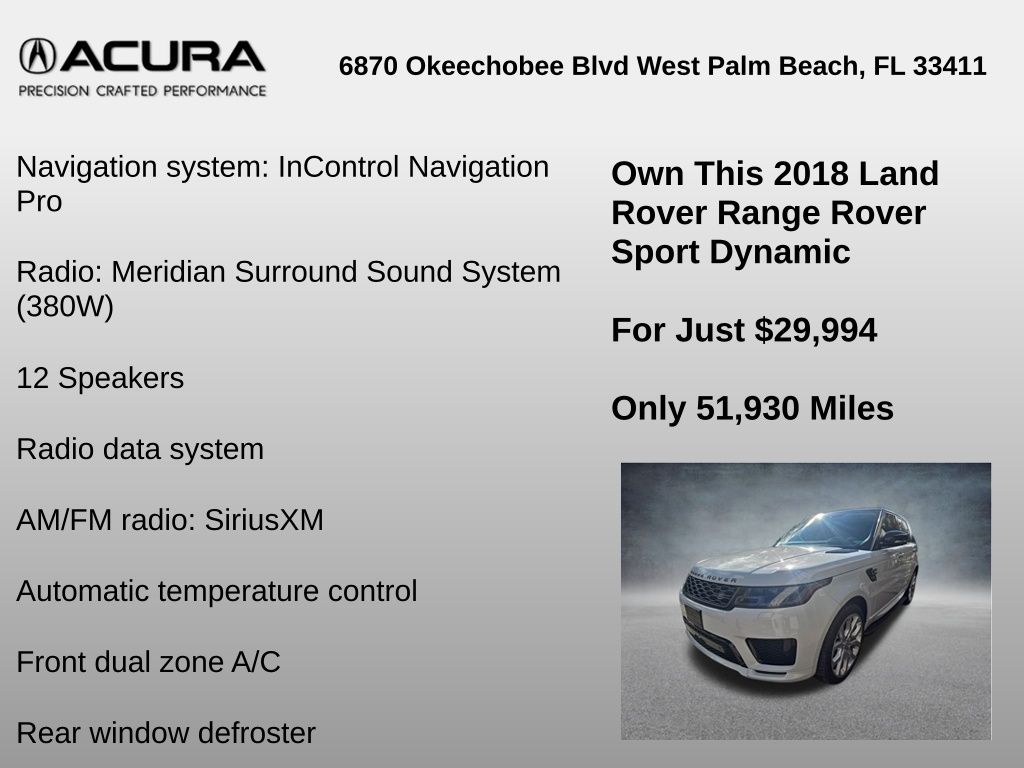 Thumbnail: 2018 Land Rover Range Rover Sport - 6