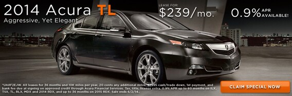 2014 Acura Tl Lease Special Acura Of Peabody
