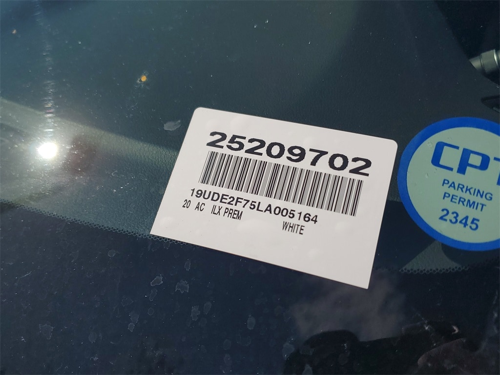 Certified 2020 Acura ILX w/Premium Pkg Sedan