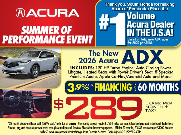 Acura of Pembroke Pines | Acura Dealer in South Florida