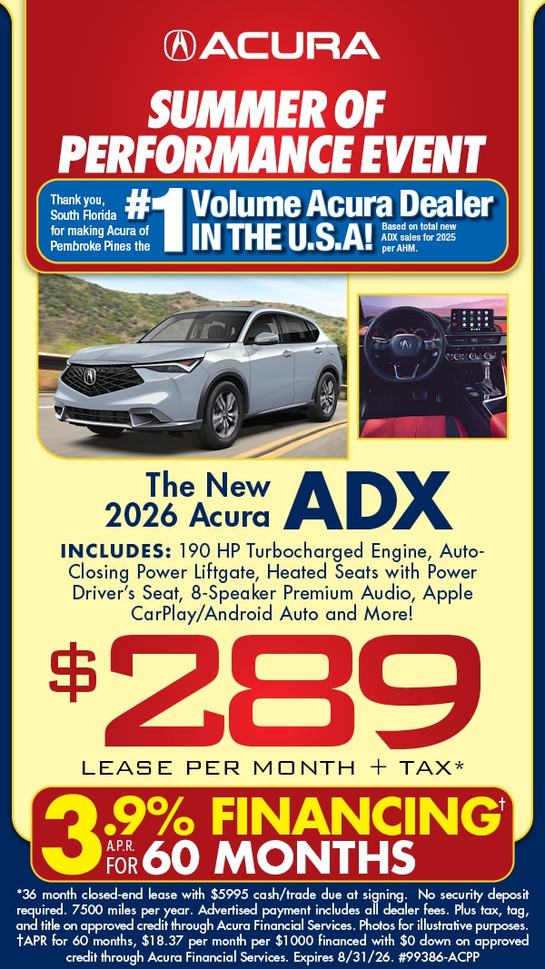 Find Certified Acura for Sale in South Florida | Acura of Pembroke