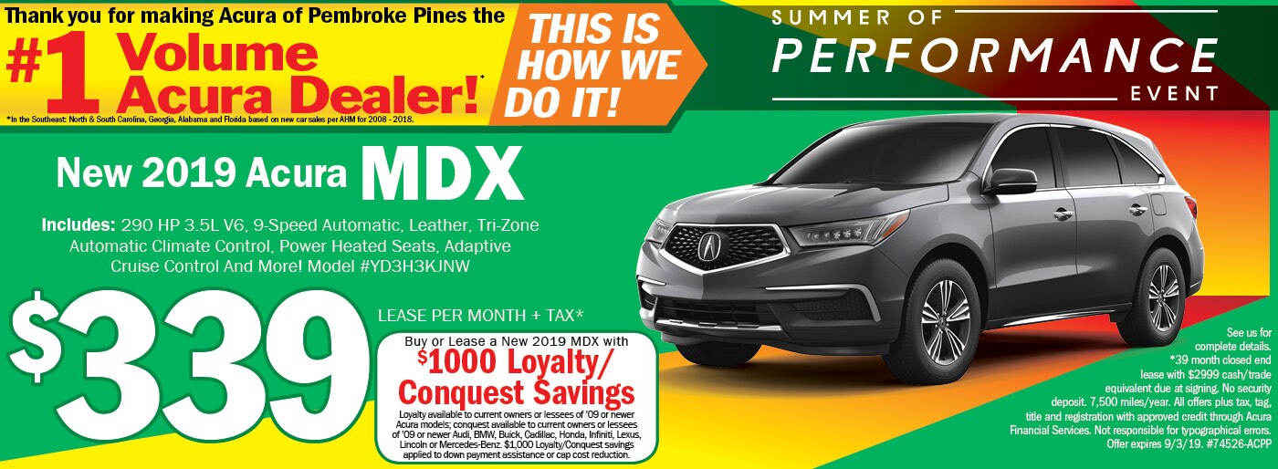 Acura Of Pembroke Pines Acura Dealership in South Florida Serving