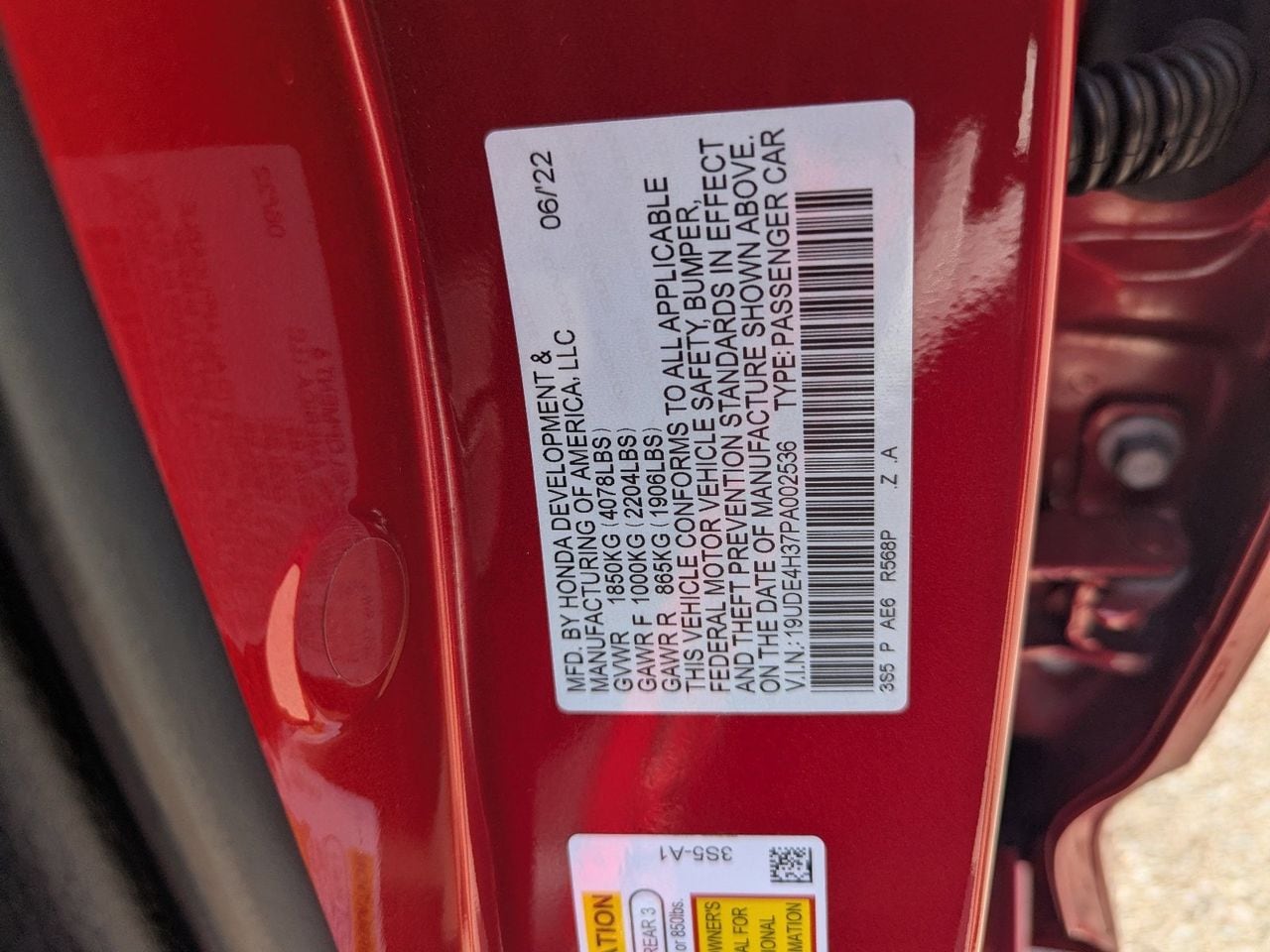 Certified Used 2023 Performance Red Pearl Acura A-Spec Package image 33