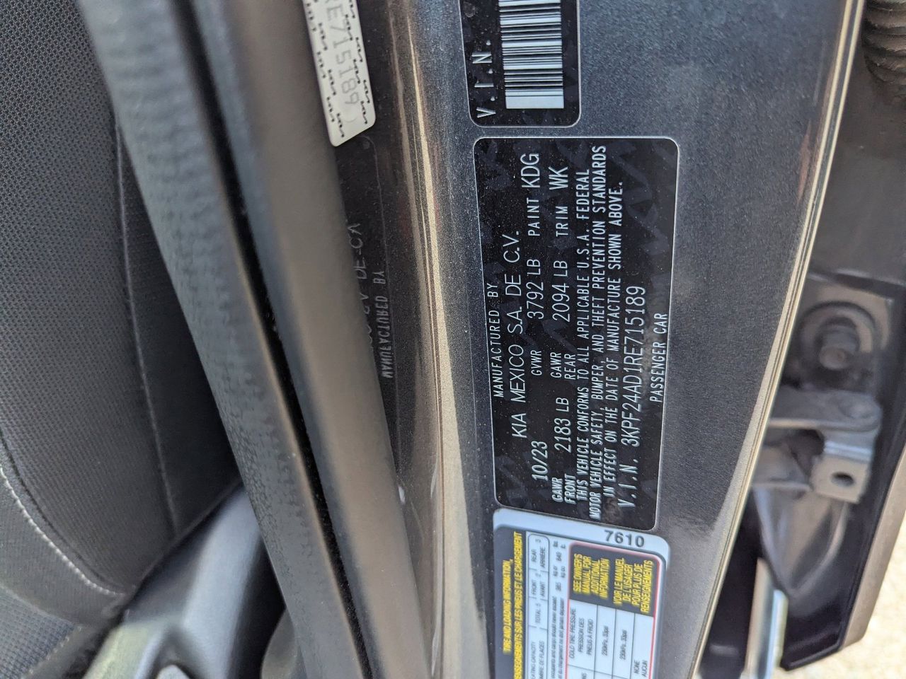 Used 2024 Gravity Gray Kia LXS image 31