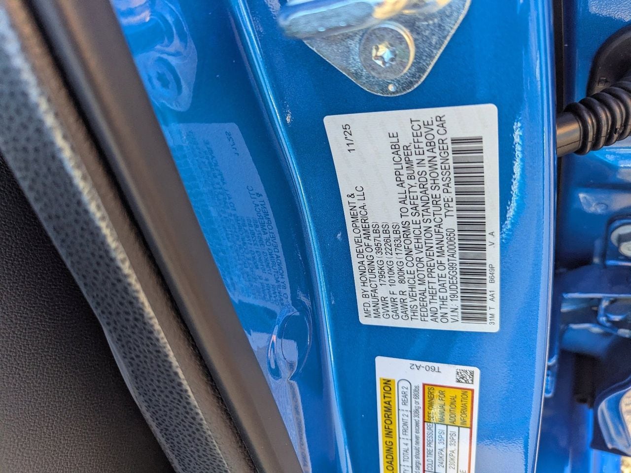 New 2026 Double Apex Blue Pearl Acura Type S image 34