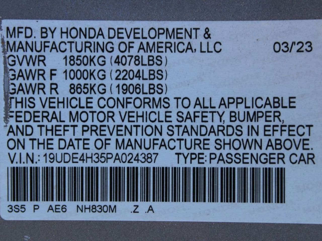 Used 2023 Lunar Silver Metallic Acura A-Spec Package image 29