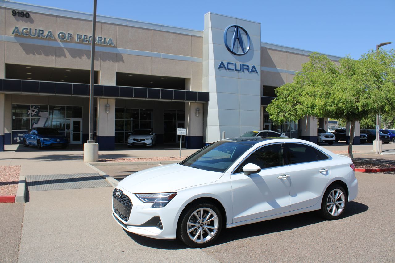 Glacier White 2025 Audi A3 quattro Premium 40 TFSI Sedan All-Wheel Drive 7-Speed Automatic