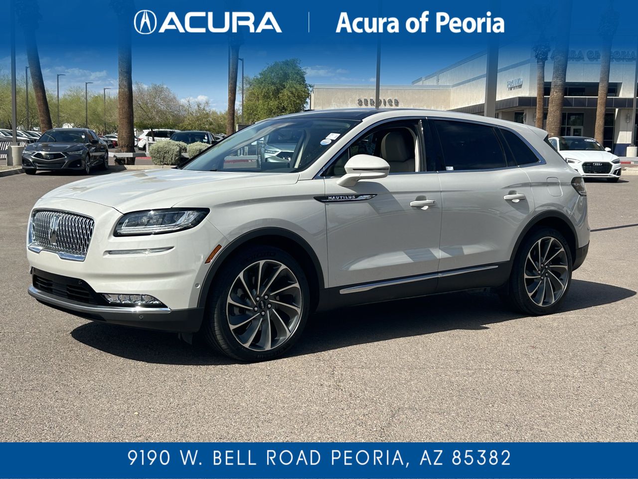 Ceramic Pearl Metallic Tinted Clearcoat 2022 Lincoln Nautilus SUV / Crossover All-Wheel Drive 8-Speed Automatic