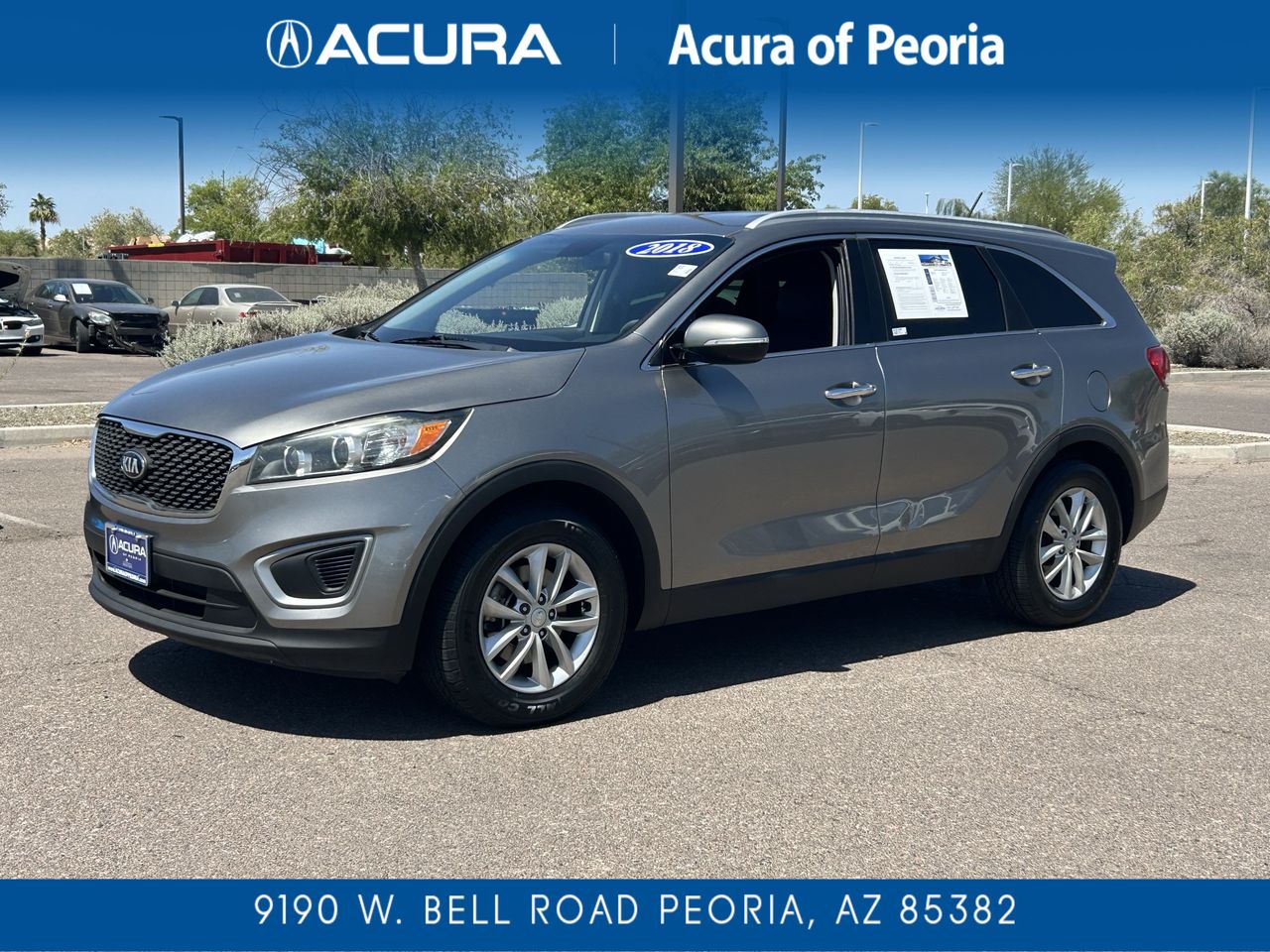 Titanium Silver 2018 Kia Sorento SUV / Crossover Front-Wheel Drive 6-Speed Automatic
