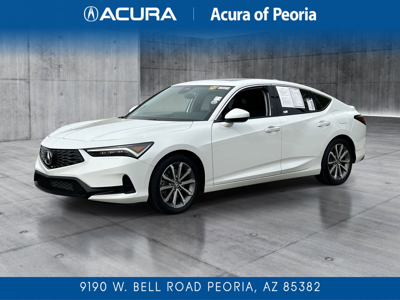 Platinum White Pearl 2025 Acura Integra FWD Sedan Front-Wheel Drive Continuously Variable Transmission
