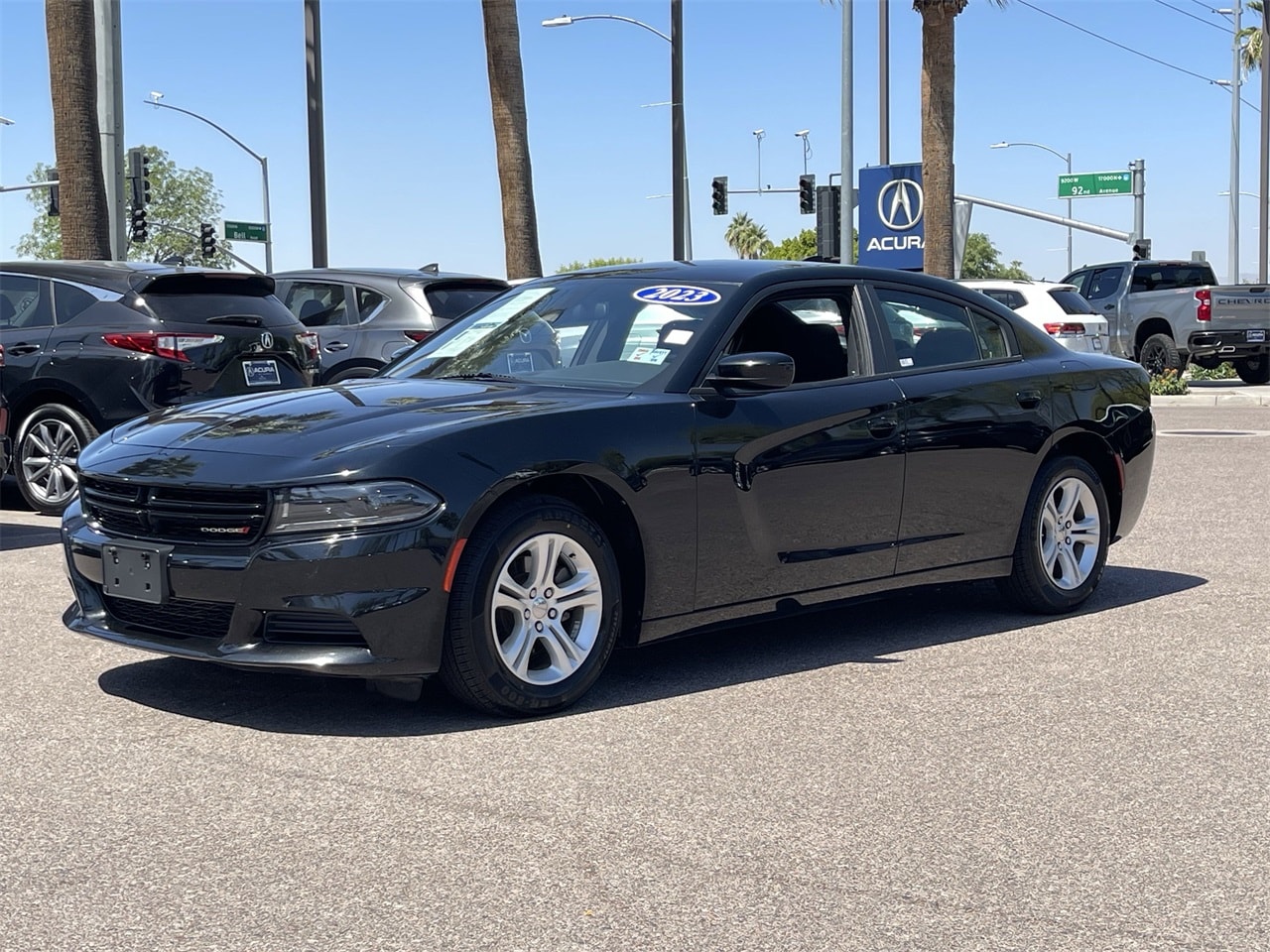 Used 2023 Dodge Charger SXT with VIN 2C3CDXBG0PH529981 for sale in Peoria, AZ