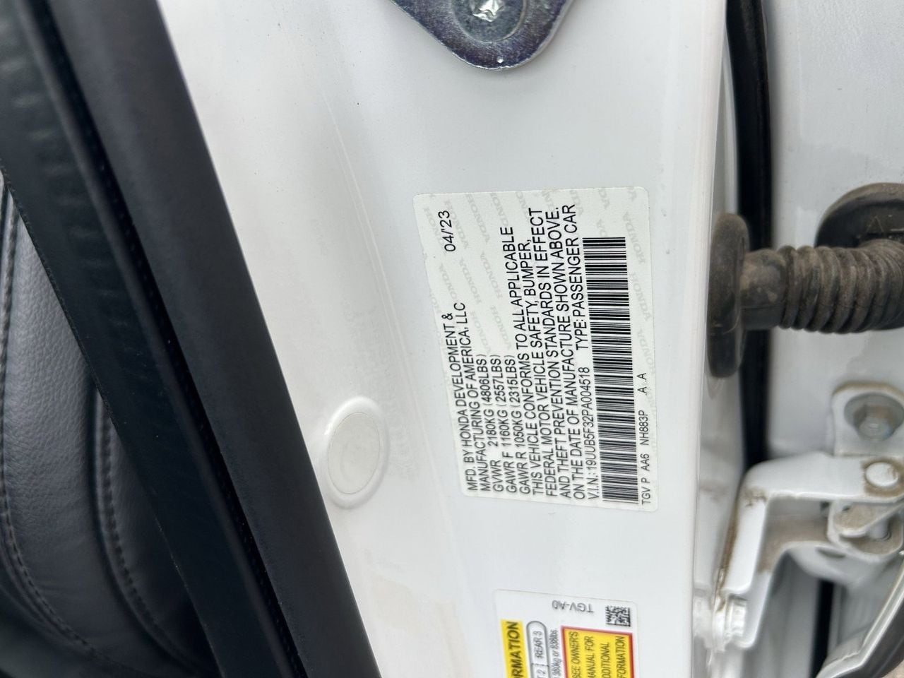 Certified Used 2023 Platinum White Pearl Acura Premium Base image 34