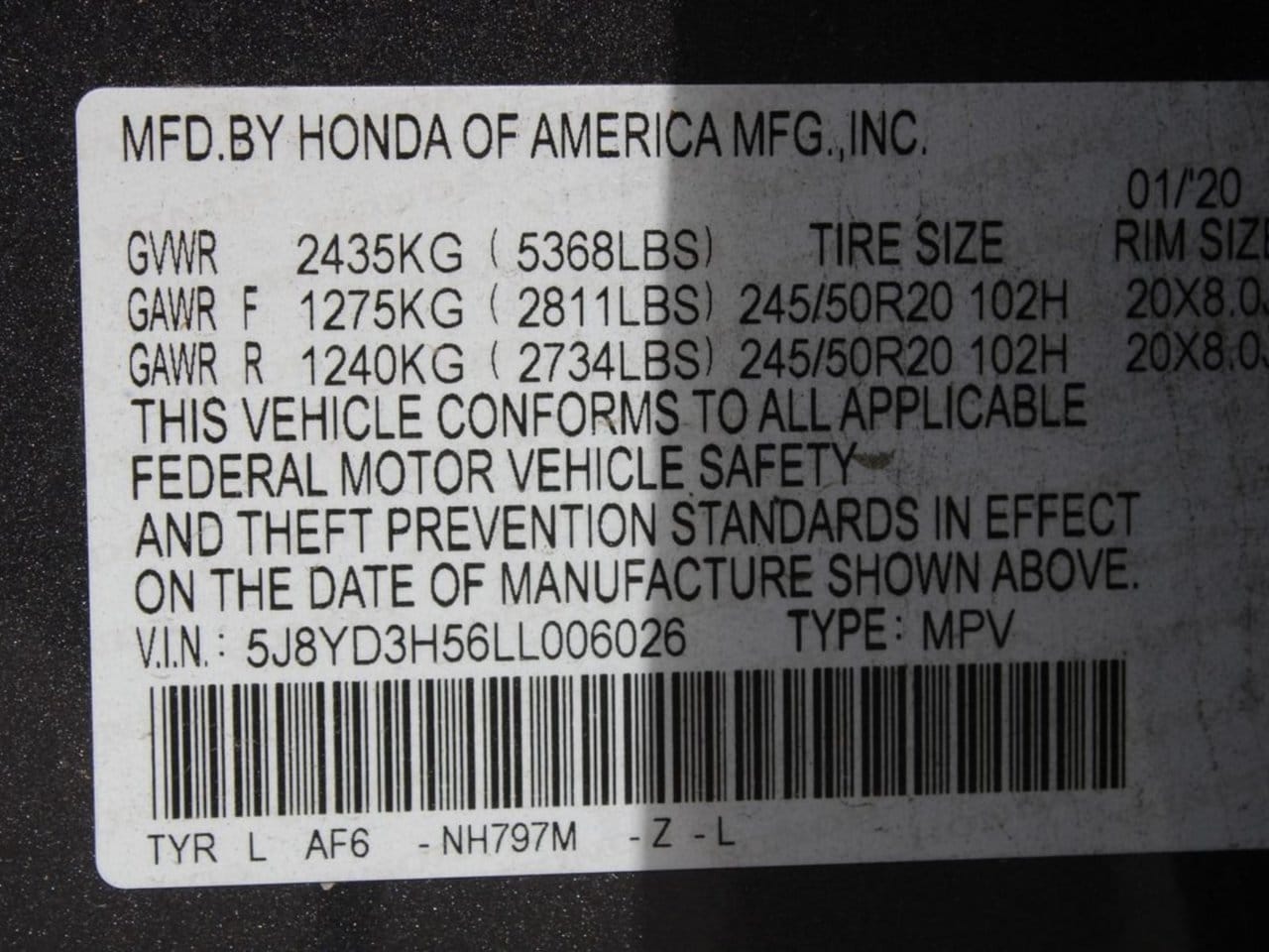 Used 2020 Modern Steel Metallic Acura Technology image 33