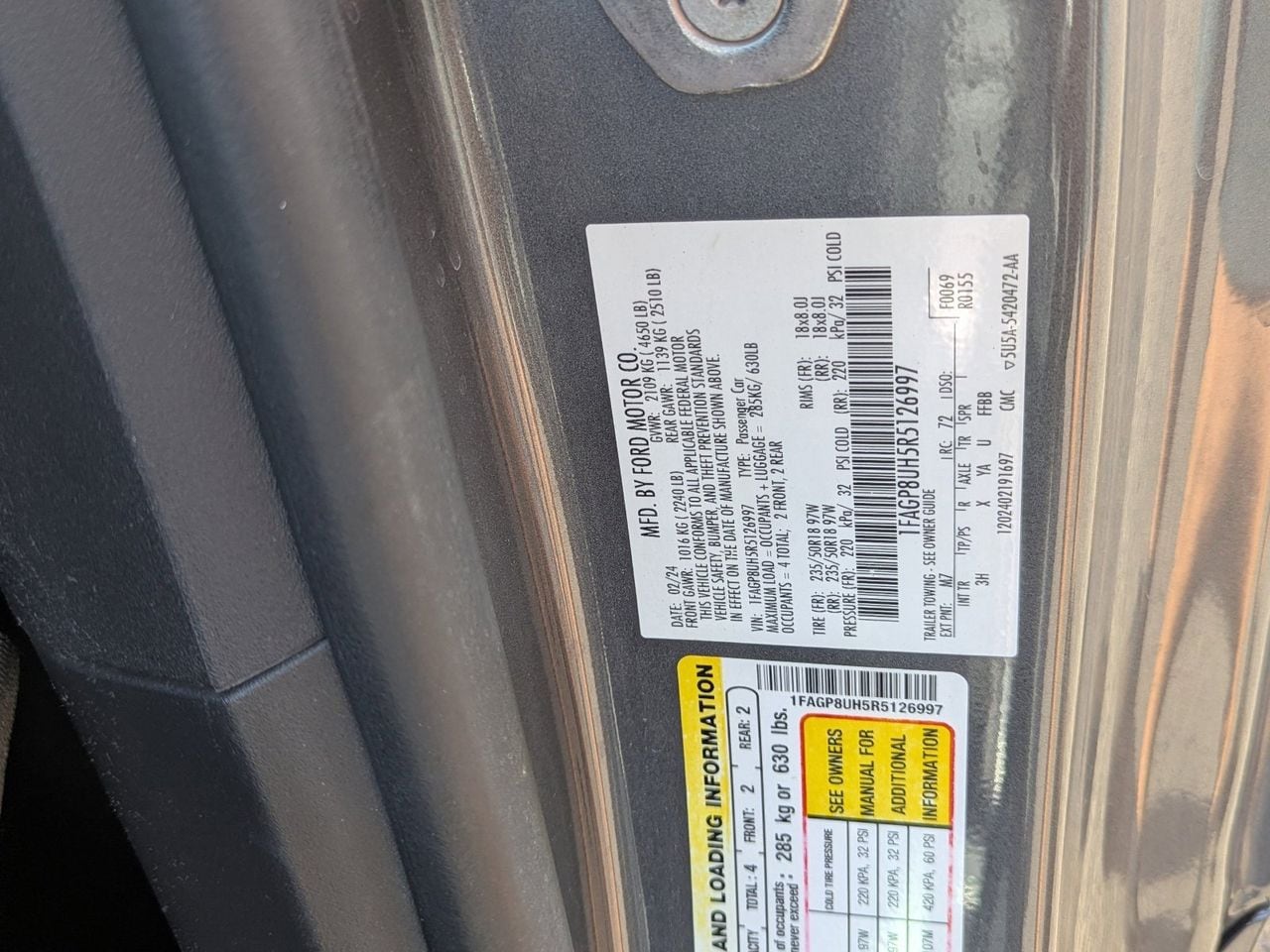 Used 2024 Gray Metallic Ford Ecoboost Premium image 31