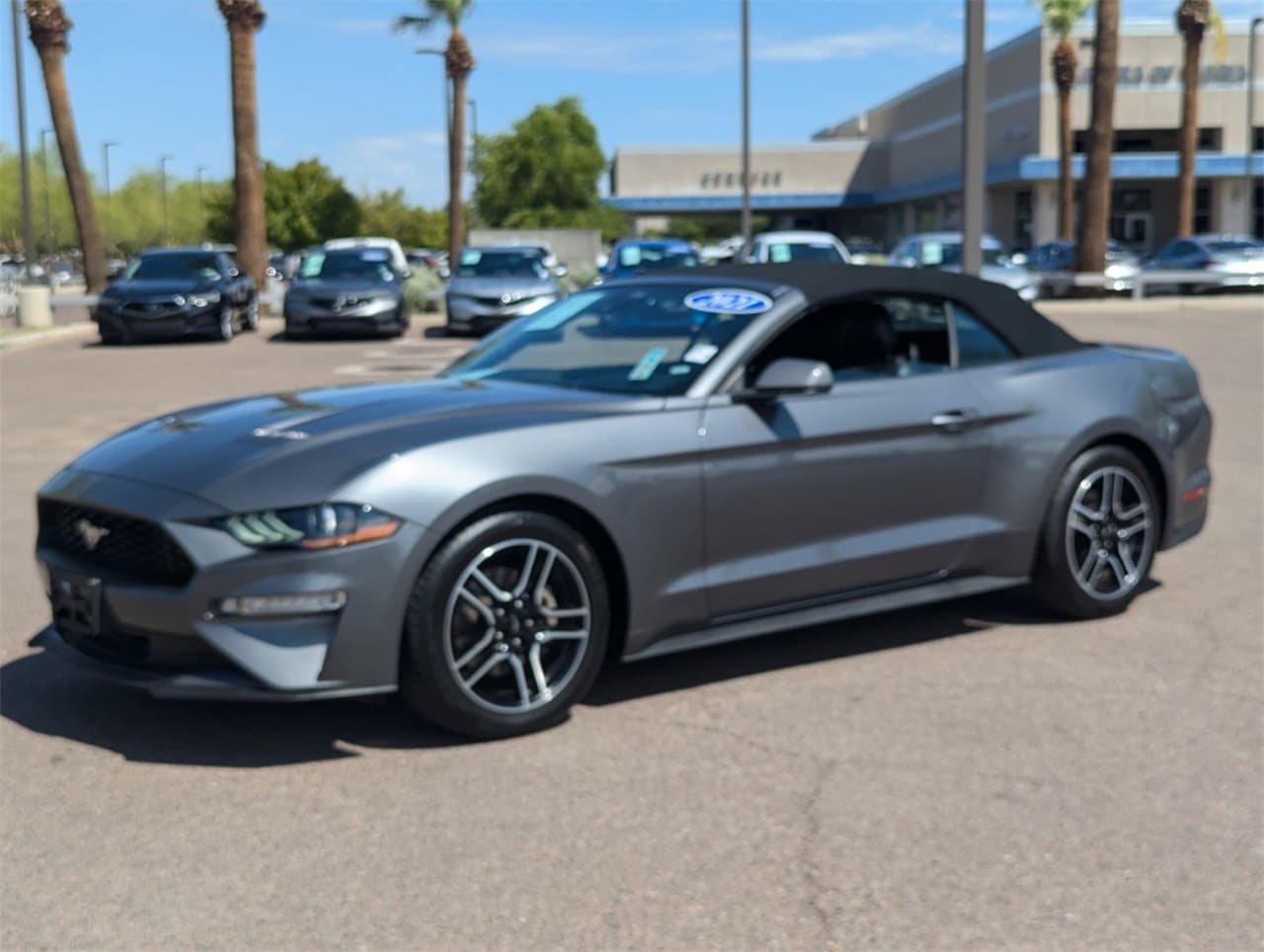 Used 2021 Ford Mustang EcoBoost with VIN 1FATP8UH9M5104413 for sale in Peoria, AZ