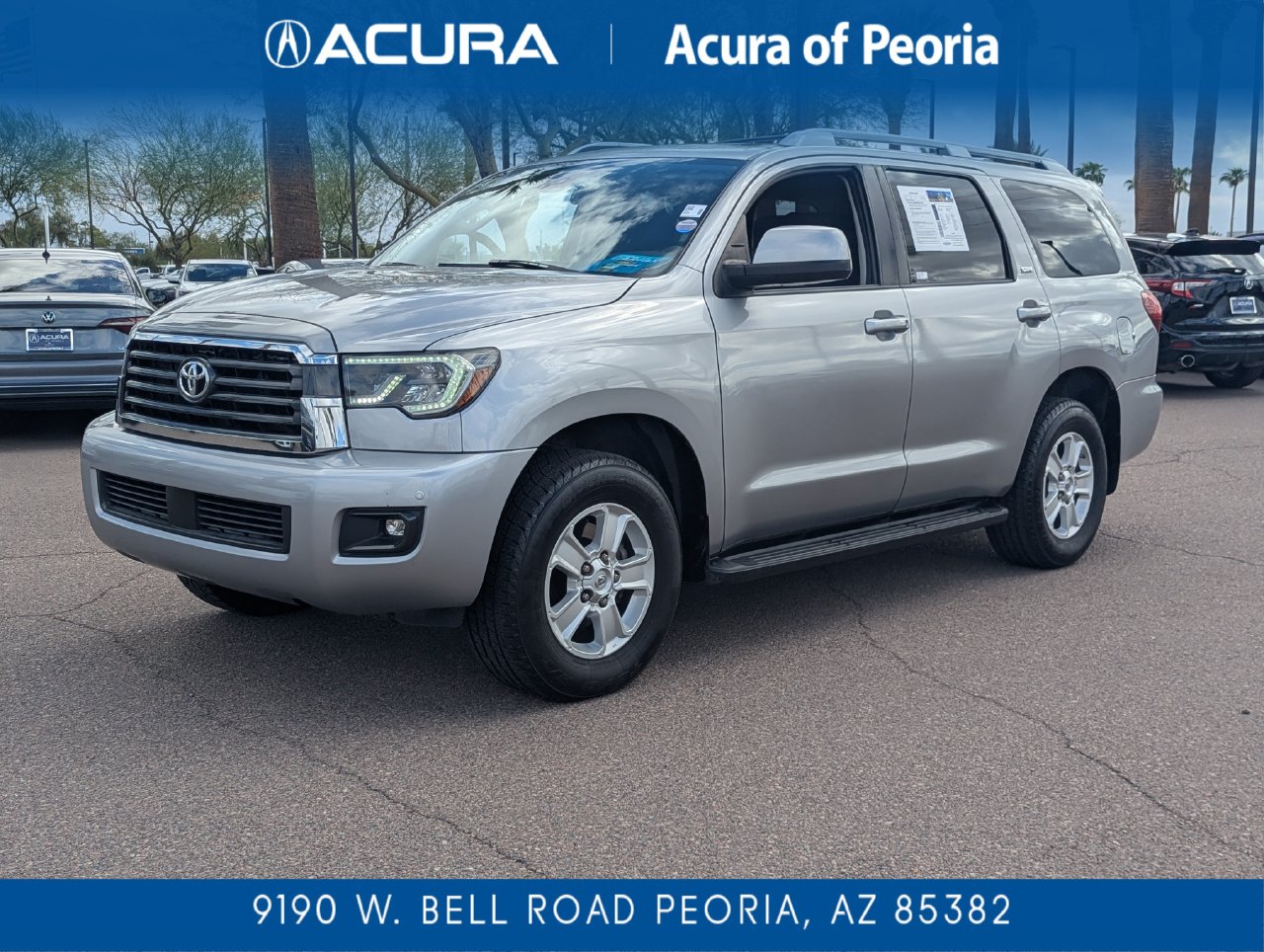 Silver Sky Metallic 2019 Toyota Sequoia SUV / Crossover Four-Wheel Drive 6-Speed Automatic