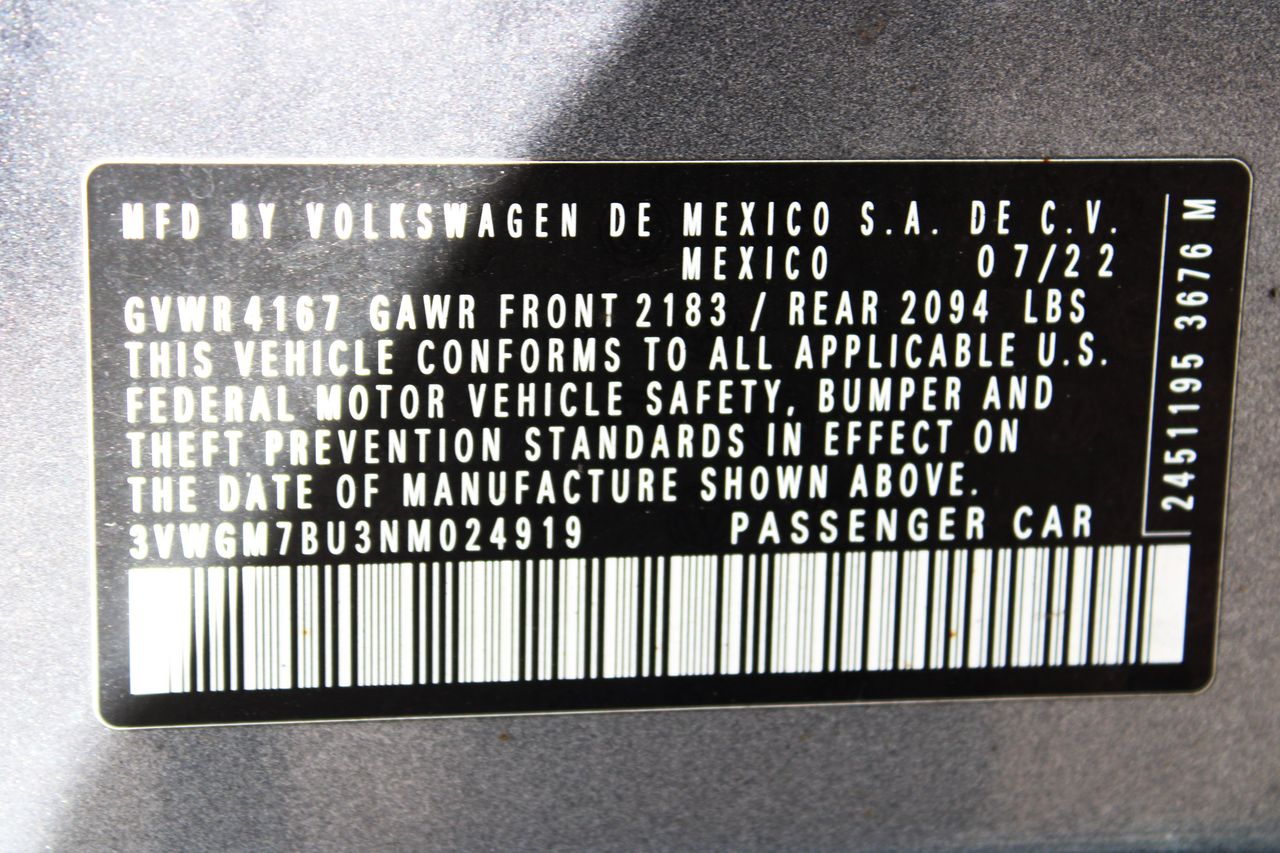 Used 2022 Platinum Gray Metallic Volkswagen 1.5T SEL image 32