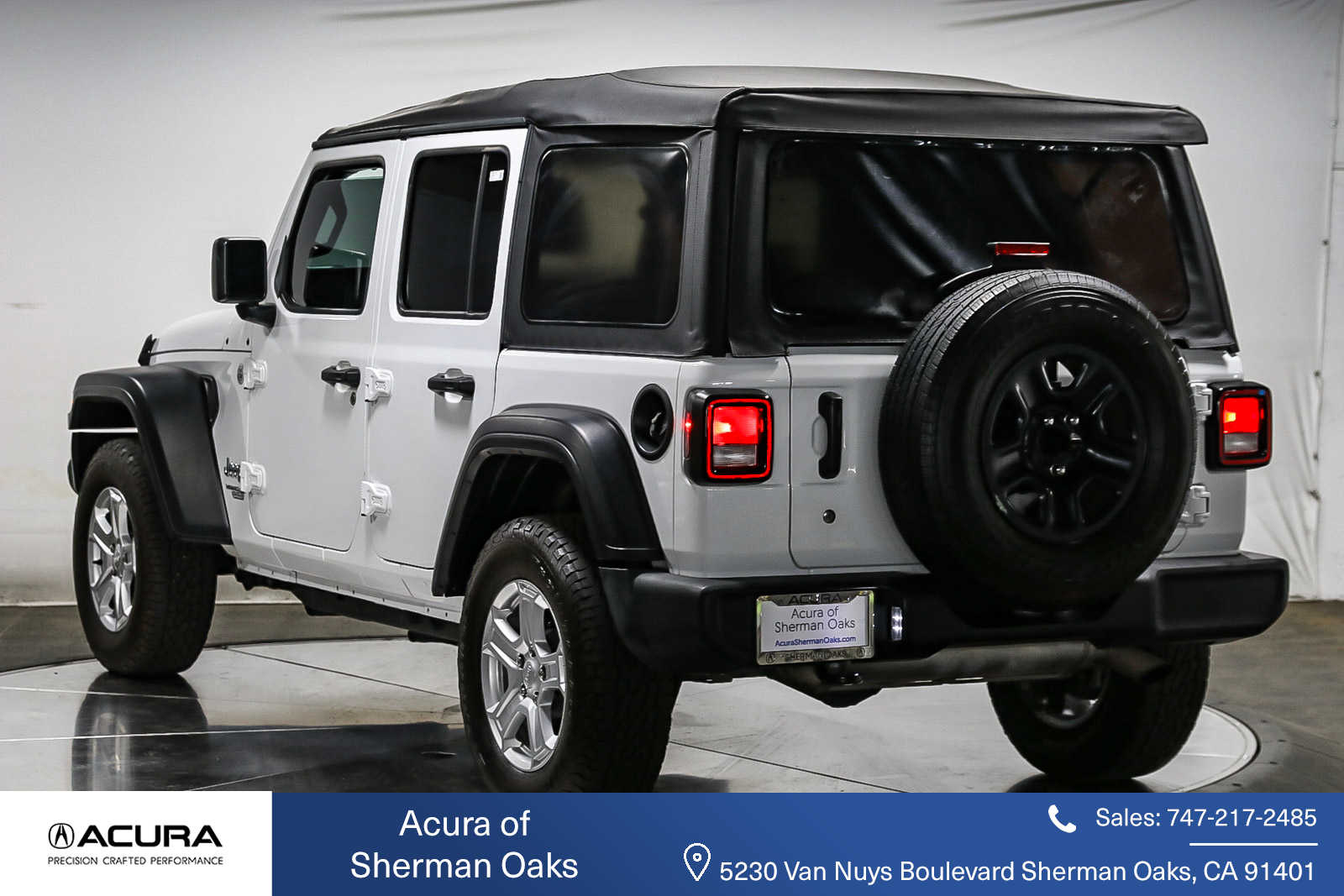 Used 2021 Jeep Wrangler Unlimited Sport with VIN 1C4HJXDN5MW598152 for sale in Sherman Oaks, CA