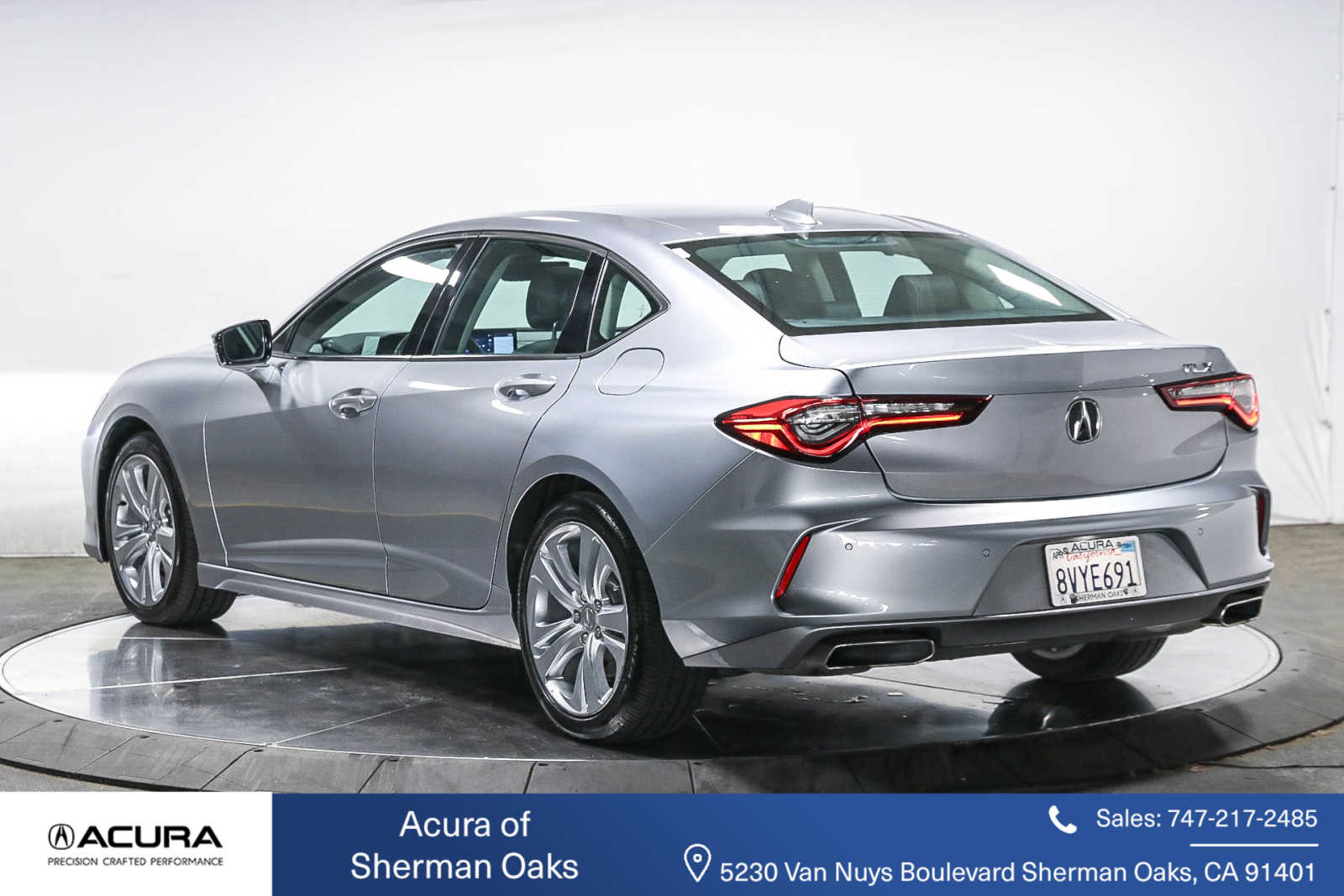 Used 2021 Acura TLX Technology Package with VIN 19UUB5F40MA001380 for sale in Sherman Oaks, CA