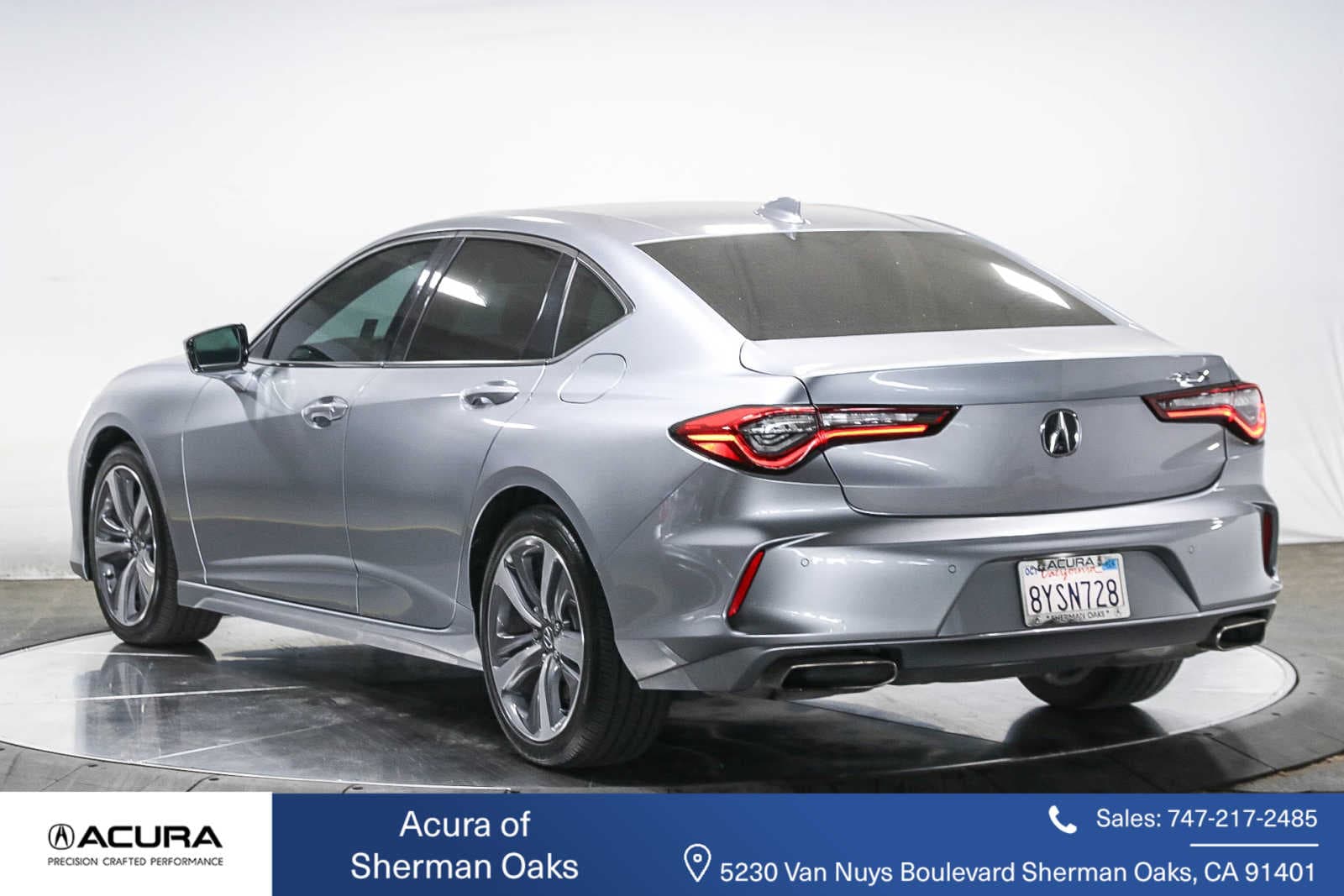 Used 2021 Acura TLX Advance Package with VIN 19UUB5F6XMA007219 for sale in Sherman Oaks, CA