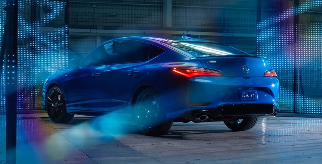 Rear view of a 2026 Acura Integra