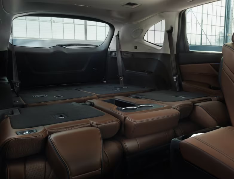 2026 Acura MDX rear cargo space with seats down