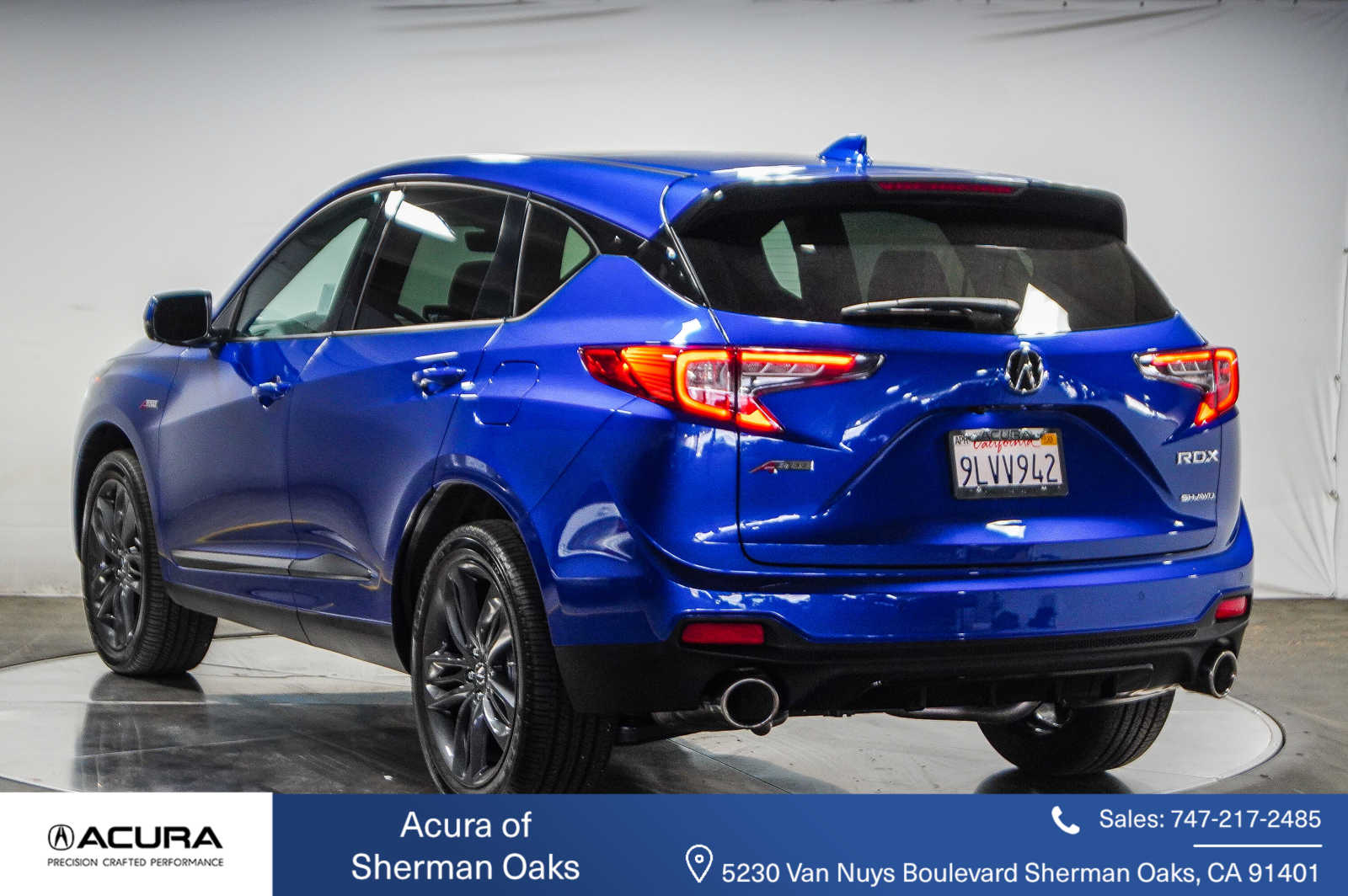 Certified 2023 Acura RDX A-Spec Package with VIN 5J8TC2H69PL020833 for sale in Sherman Oaks, CA