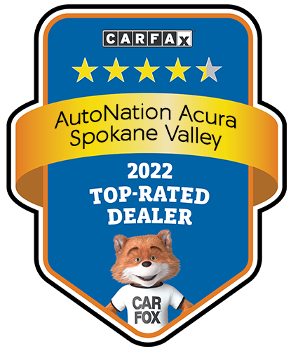 AutoNation Acura Spokane Valley CARFAX Top-Rated Dealer badge