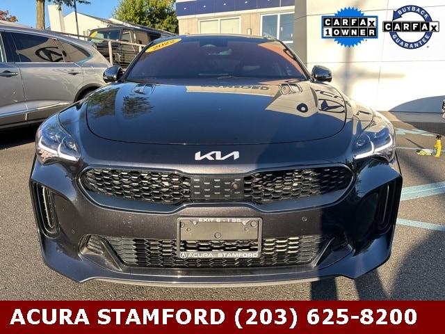 Used 2022 Kia Stinger GT2 with VIN KNAE55LCXN6100134 for sale in Stamford, CT