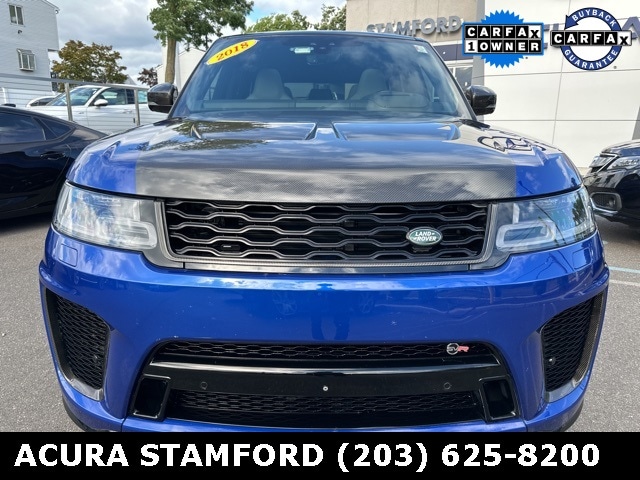 Used 2018 Land Rover Range Rover Sport SVR with VIN SALWZ2SE6JA194106 for sale in Stamford, CT