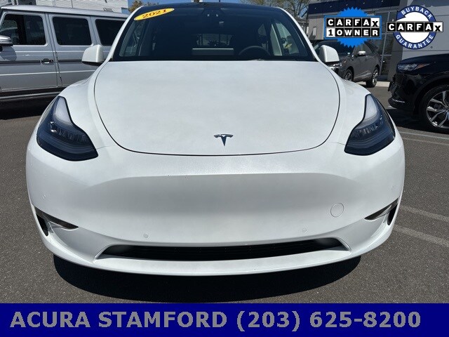 Used 2021 Tesla Model Y Standard Range with VIN 5YJYGDEDXMF109753 for sale in Stamford, CT
