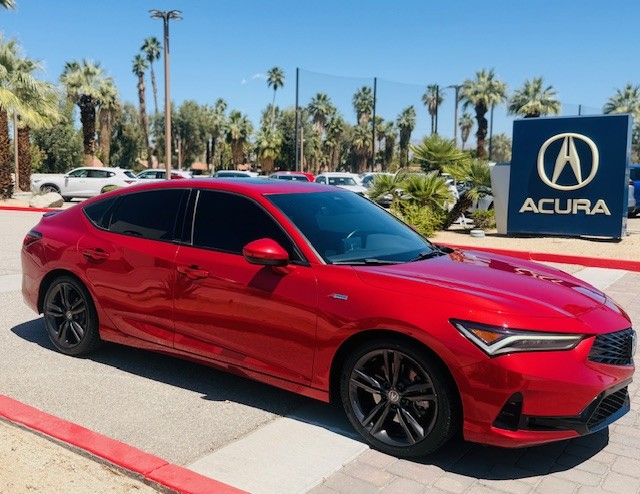 Platinum White Pearl 2023 Acura Integra FWD with A-SPEC Package Sedan Front-Wheel Drive Continuously Variable Transmission
