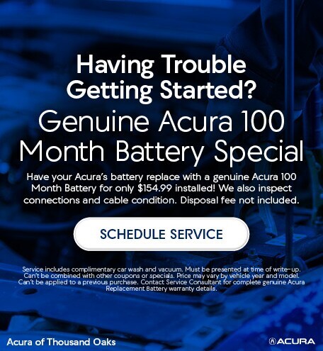 Service Specials Acura Of Thousand Oaks