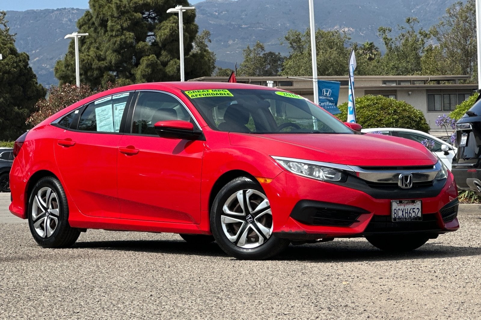 Used 2016 Honda Civic LX with VIN 2HGFC2F55GH562841 for sale in Santa Barbara, CA