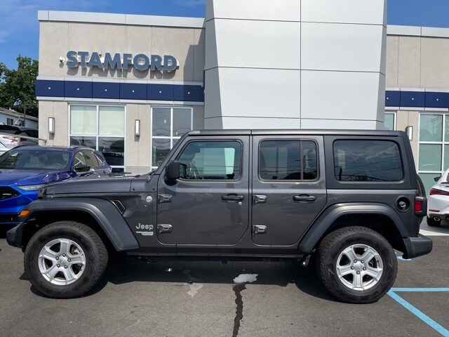 Used 2019 Jeep Wrangler Unlimited Sport For Sale in Stamford, CT |  1C4HJXDN6KW588422 | Serving Norwalk, Rye, Greenwich and Danbury, CT