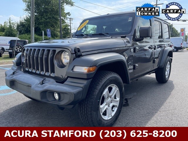 Used 2019 Jeep Wrangler Unlimited Sport For Sale in Stamford, CT |  1C4HJXDN6KW588422 | Serving Norwalk, Rye, Greenwich and Danbury, CT